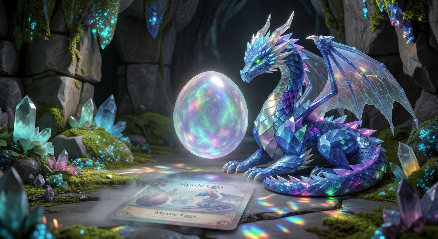 Mystical glowing orb representing Mystic Eggs game